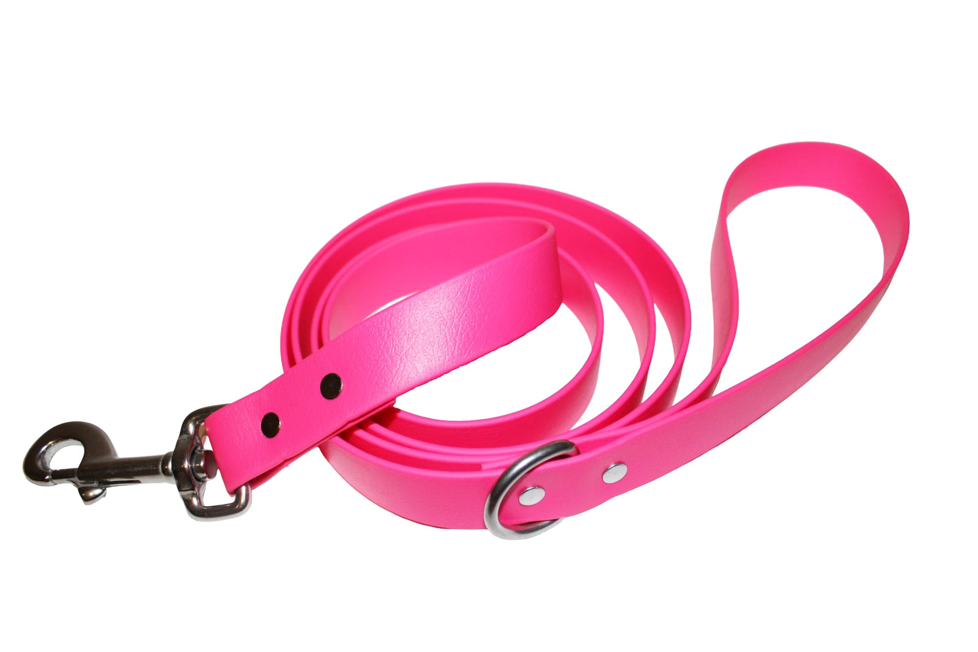 Odyssey Leash Co. Leash 6ft, 1in Wide BioThane®, Waterproof, 1,000lb Strength, Stainless Steel Hardware, Hand Assembled in The US (8 Colors)