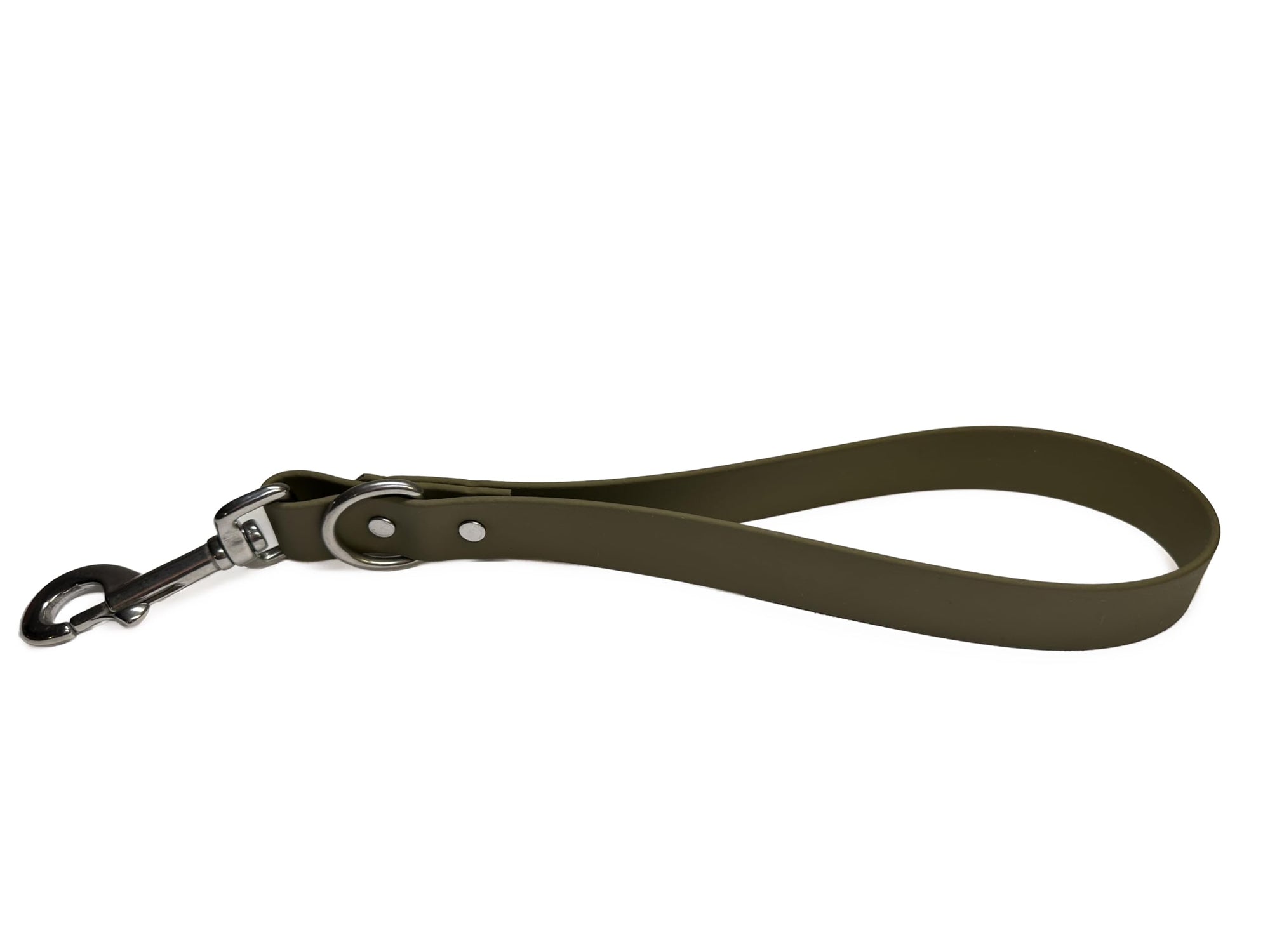 Odyssey Leash Co. BioThane® Traffic Lead 14in Long, 1,000lb Strength, Stainless Steel Hardware, Hand Assembled in The US, 8 Colors