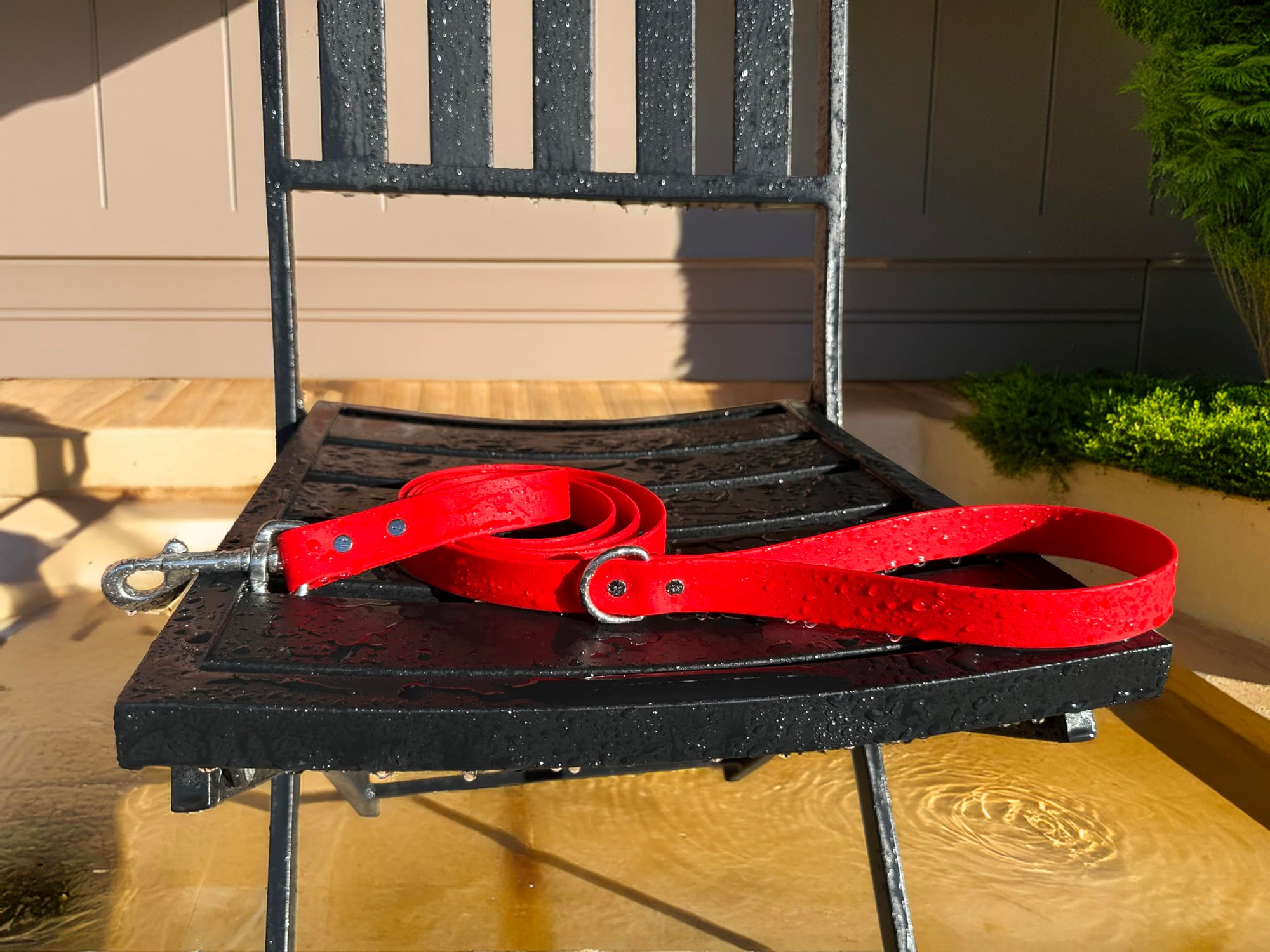Odyssey Leash Co. Leash 6ft, 1in Wide BioThane®, Waterproof, 1,000lb Strength, Stainless Steel Hardware, Hand Assembled in The US (8 Colors)
