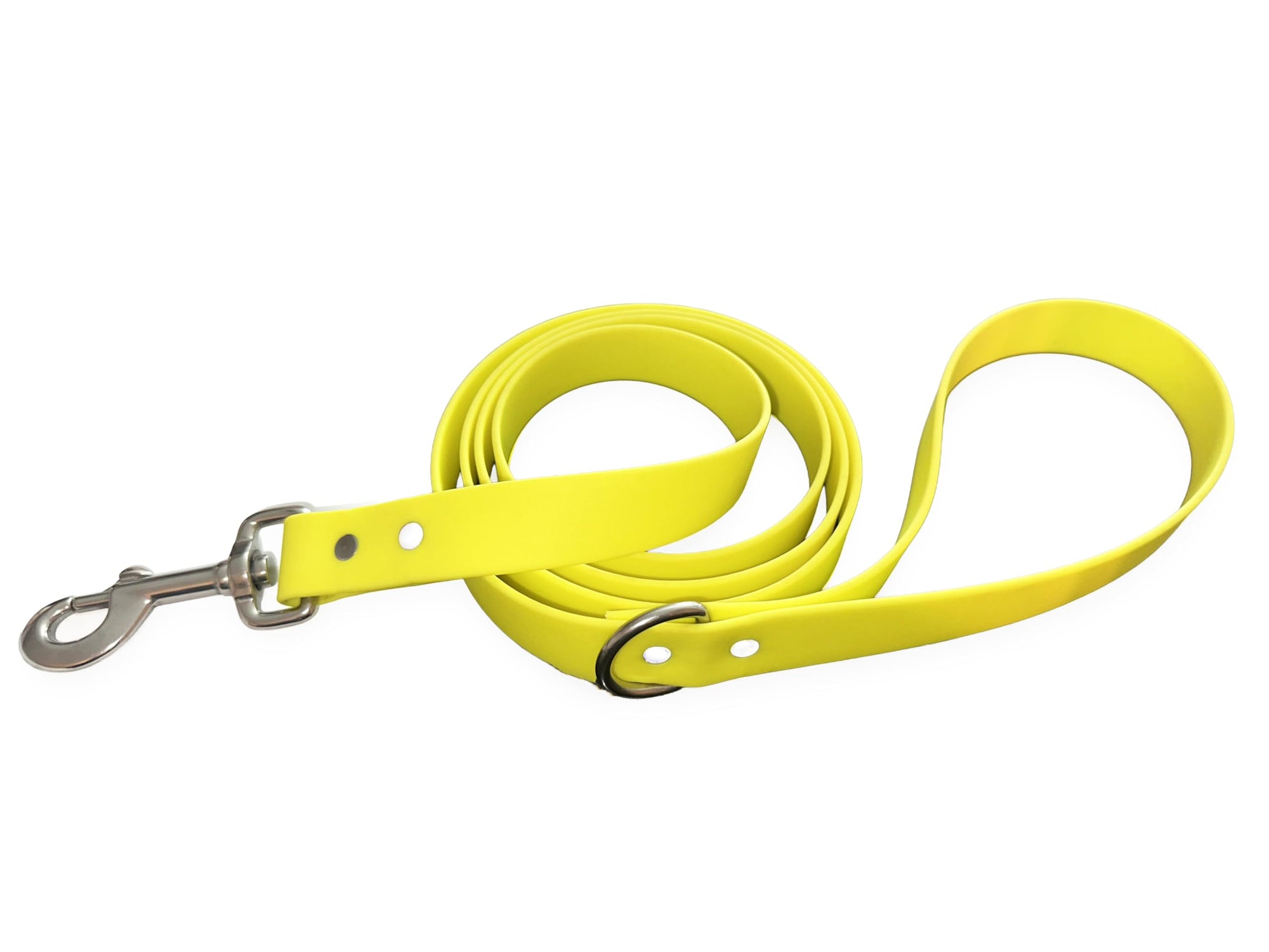Odyssey Leash Co. Leash 6ft, 1in Wide BioThane®, Waterproof, 1,000lb Strength, Stainless Steel Hardware, Hand Assembled in The US (8 Colors)