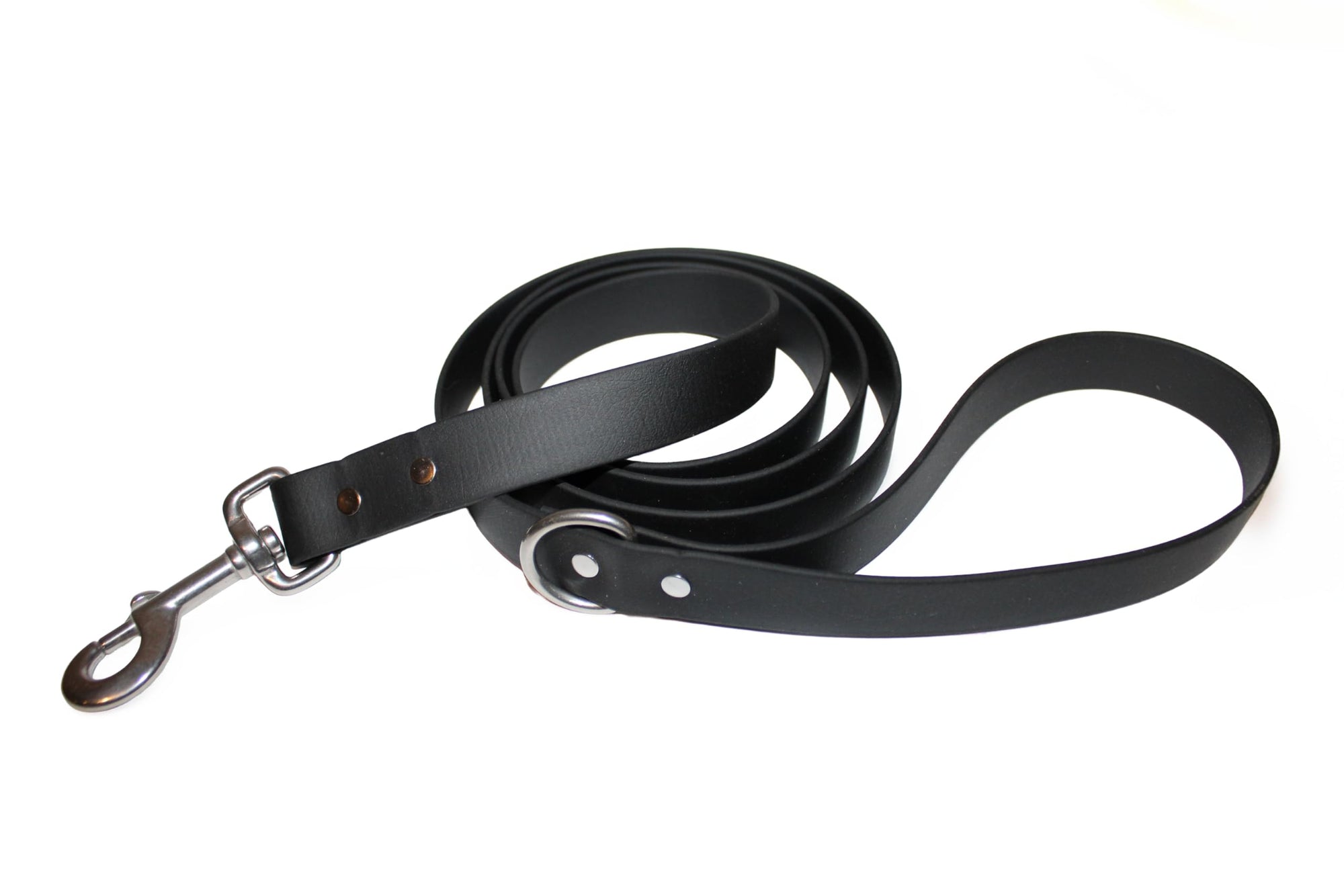 Odyssey Leash Co. Leash 6ft, 1in Wide BioThane®, Waterproof, 1,000lb Strength, Stainless Steel Hardware, Hand Assembled in The US (8 Colors)