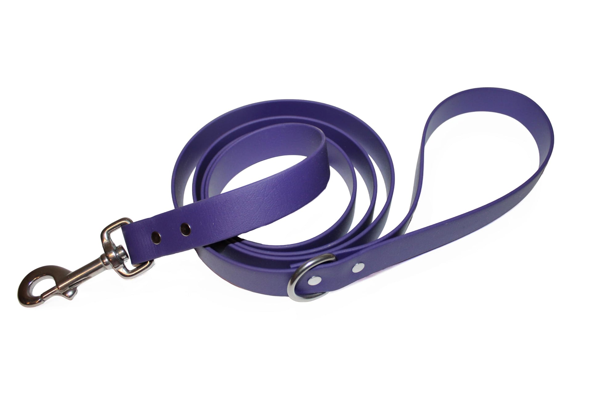 Odyssey Leash Co. Leash 6ft, 1in Wide BioThane®, Waterproof, 1,000lb Strength, Stainless Steel Hardware, Hand Assembled in The US (8 Colors)