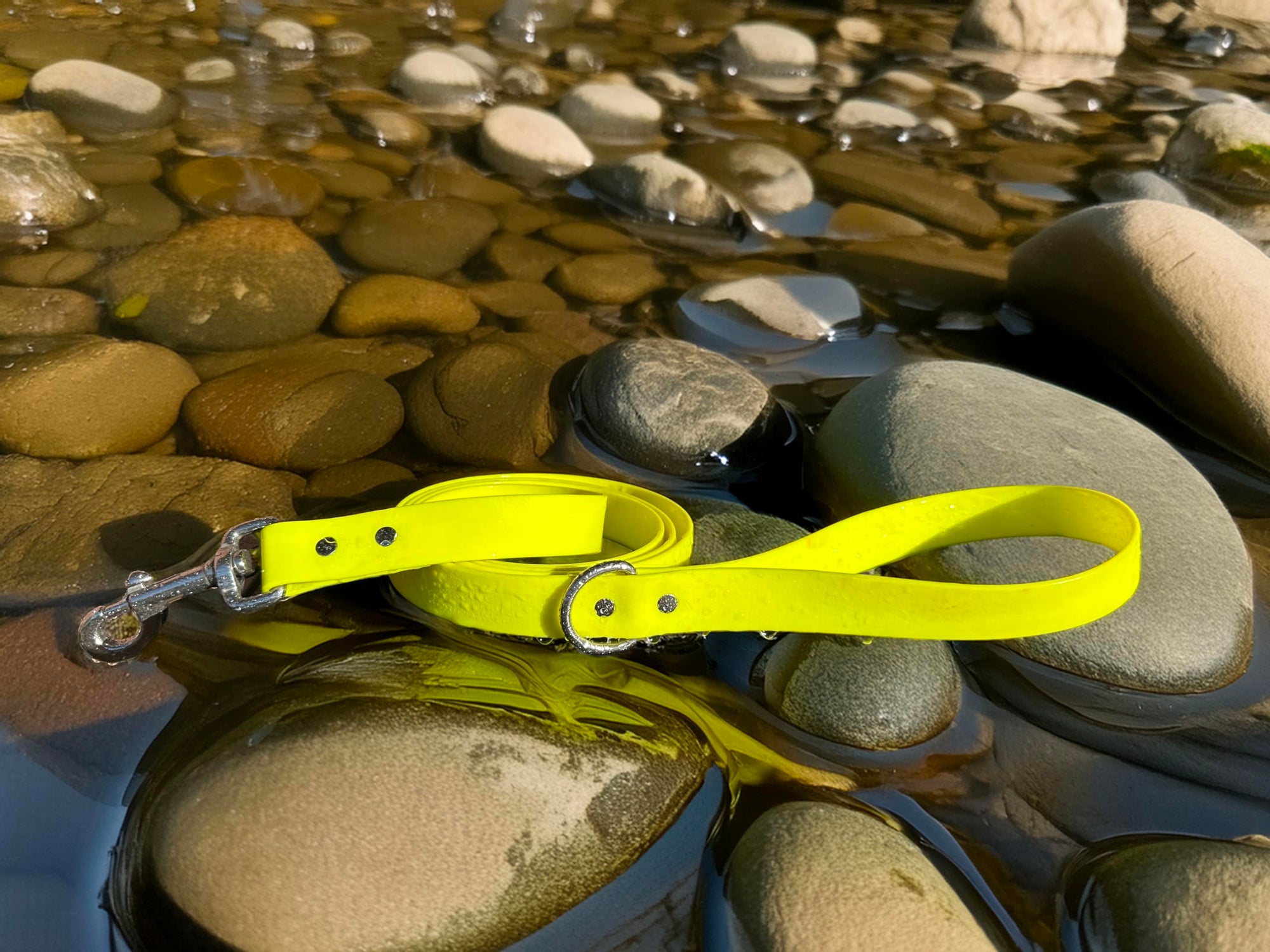 Odyssey Leash Co. Leash 6ft, 1in Wide BioThane®, Waterproof, 1,000lb Strength, Stainless Steel Hardware, Hand Assembled in The US (8 Colors)