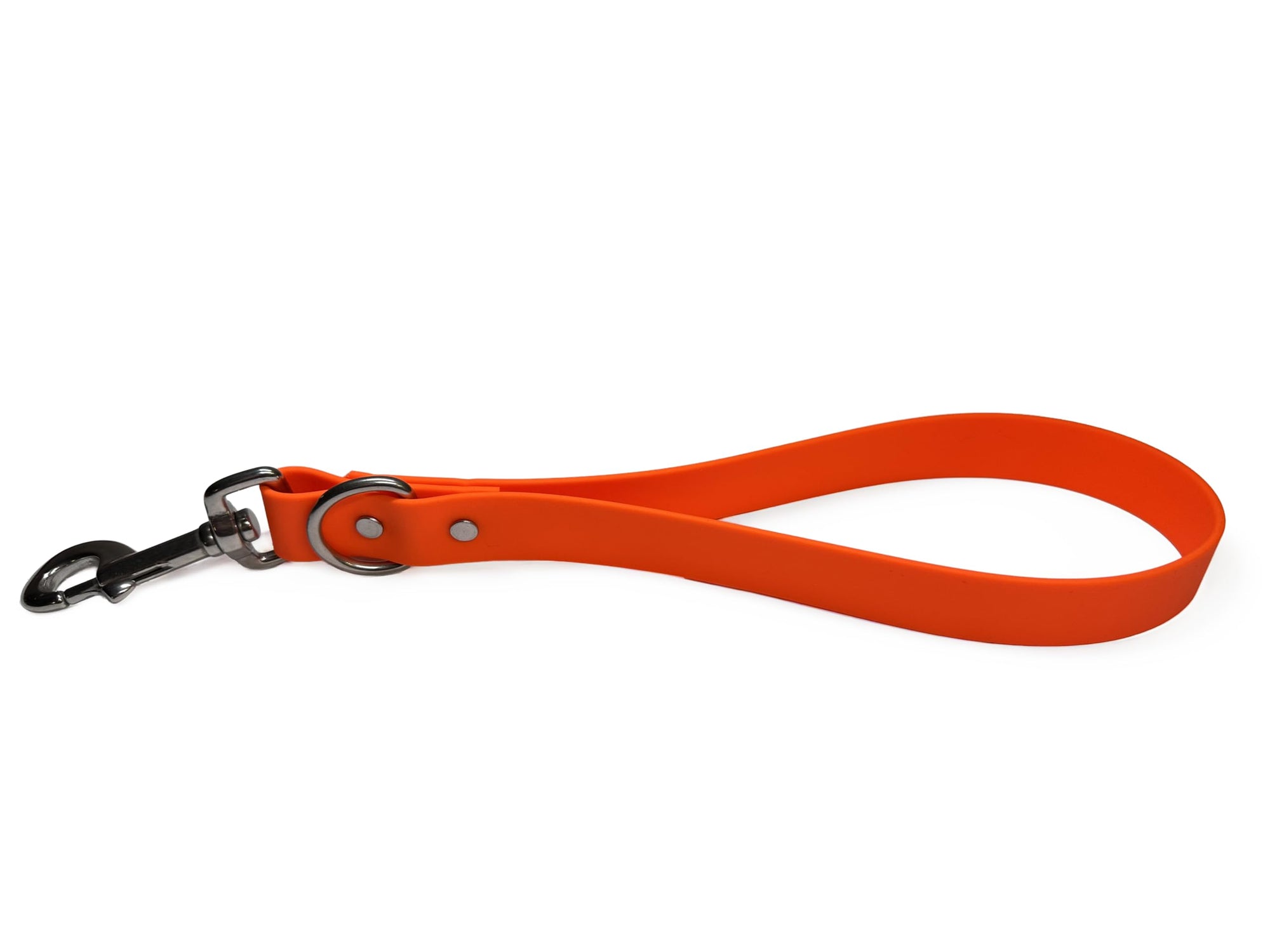 Odyssey Leash Co. BioThane® Traffic Lead 14in Long, 1,000lb Strength, Stainless Steel Hardware, Hand Assembled in The US, 8 Colors