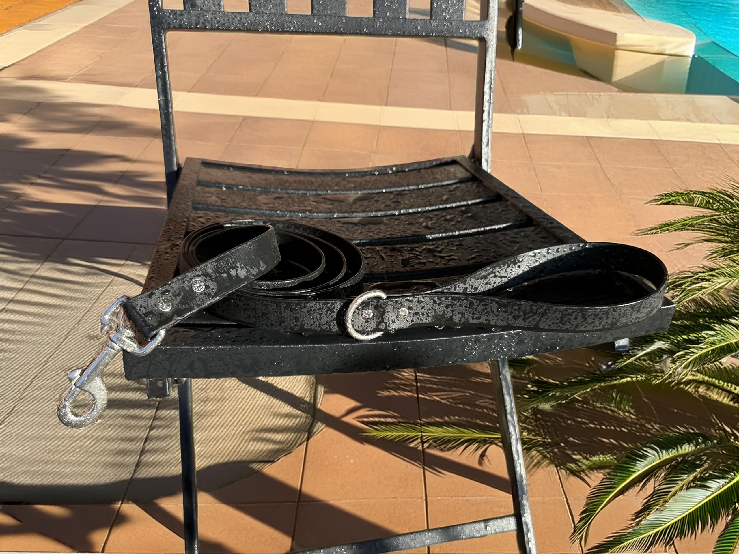 Odyssey Leash Co. Leash 6ft, 1in Wide BioThane®, Waterproof, 1,000lb Strength, Stainless Steel Hardware, Hand Assembled in The US (8 Colors)