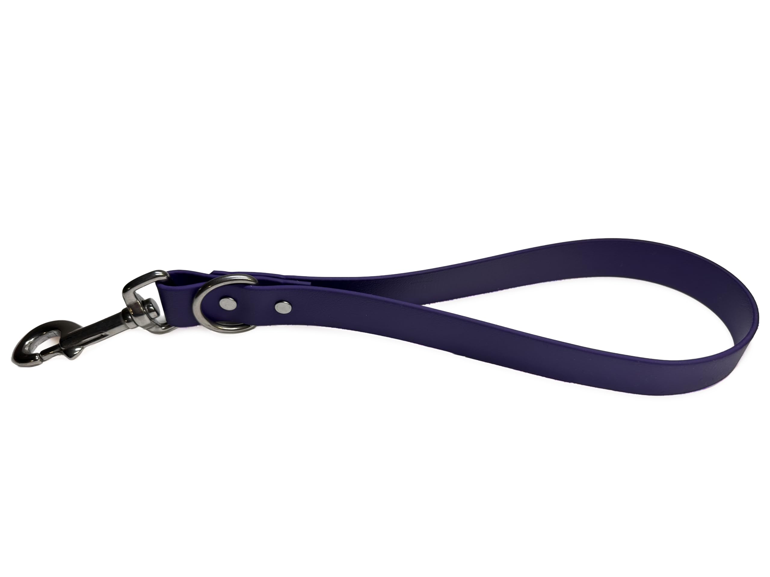 Odyssey Leash Co. BioThane® Traffic Lead 14in Long, 1,000lb Strength, Stainless Steel Hardware, Hand Assembled in The US, 8 Colors